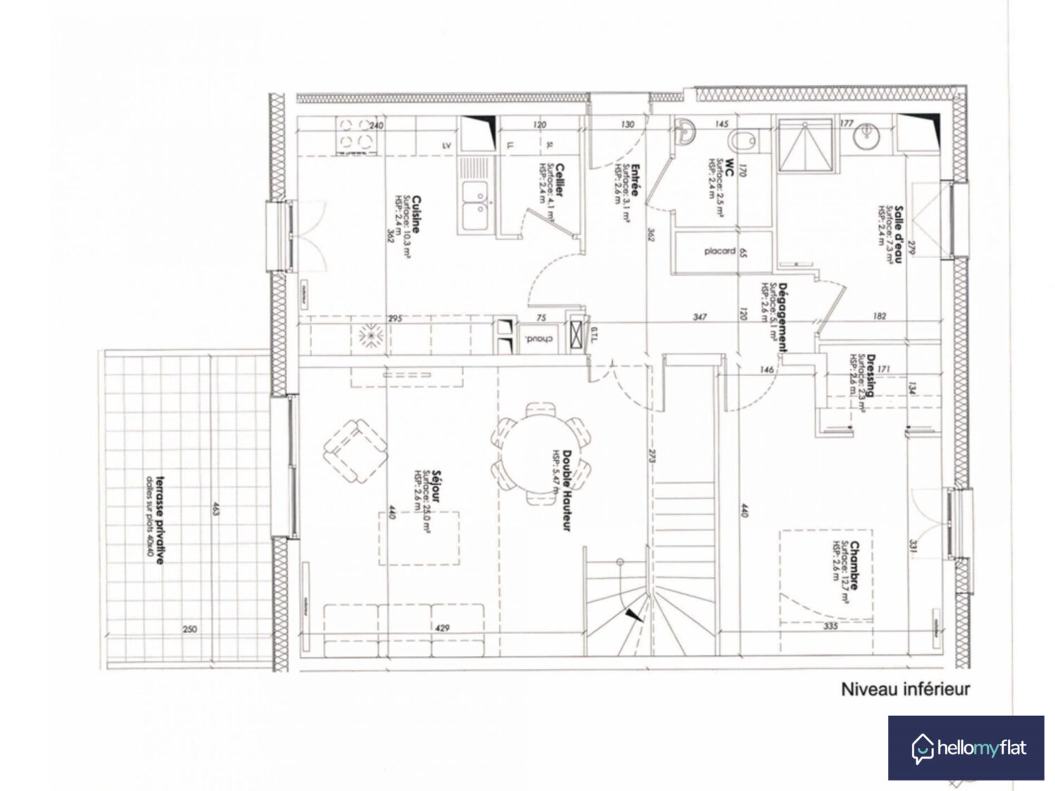 DUPLEX 4 PIÈCES AVEC TERRASSE - LA2847- Rue Bernard Fresson