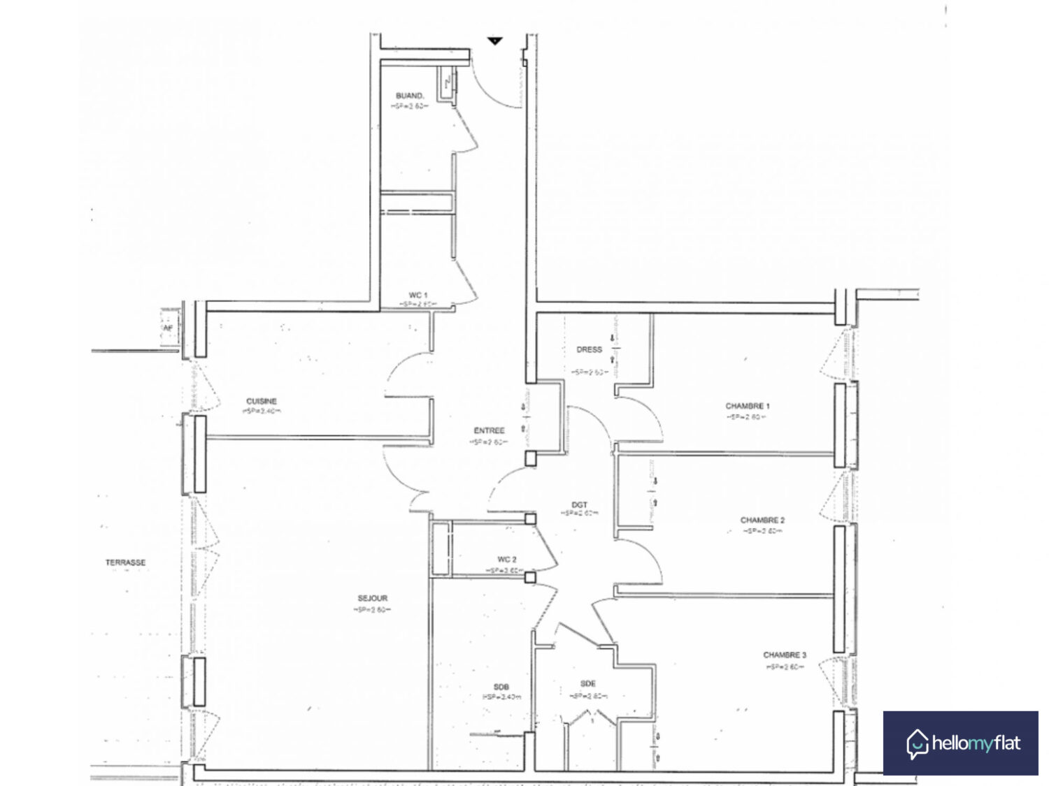 APPARTEMENT T4 AVEC TERRASSE - LA2848 - RUE PIERRE TAITTINGER
